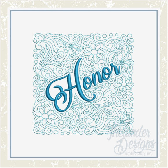 T1443 Honor Quilt Block