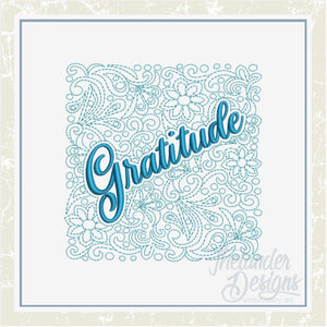 T1457 Gratitude Quilt Block