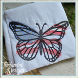 T1944 Sketch Patriotic Butterfly