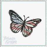 T1944 Sketch Patriotic Butterfly