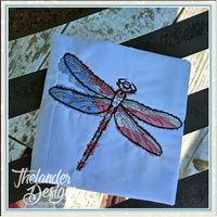 T1945 Sketch Patriotic Dragonfly