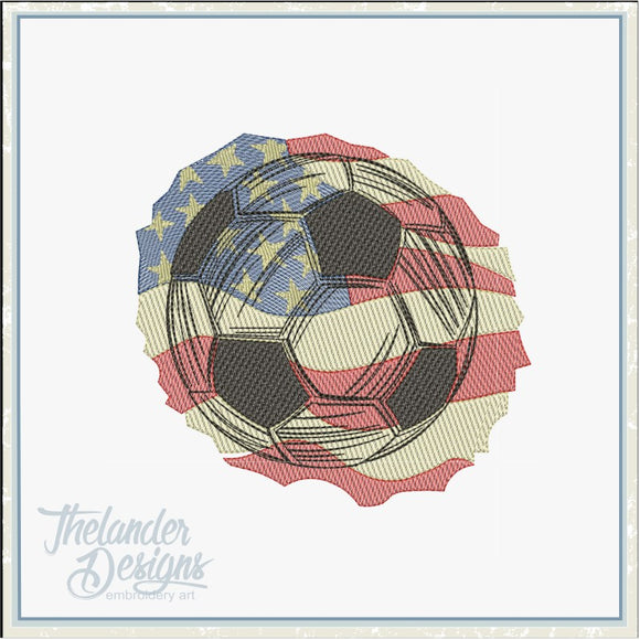 T1959 Patriotic Sketch Soccer