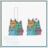 T1973 Quirky Cats Snap Pull Tab