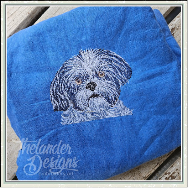 T1977 Shih Tzu Dog Sketch – Thelander Designs