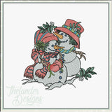 T2000 Snow Snugglers Sketch  Ornament