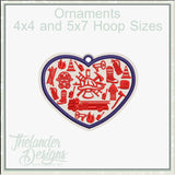 T2004 Fireman Heart Ornament