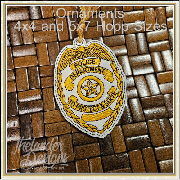 T2007 Police Badge Ornament