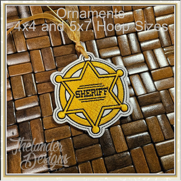 T2008 Sheriff Badge Ornament