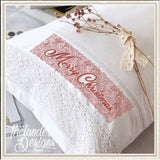 T2034 Merry Christmas Pillow Border