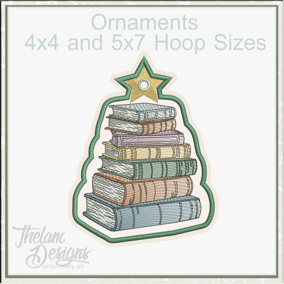 T2046 Books Ornament