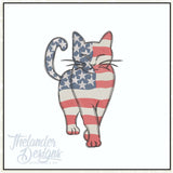 T2068 Patriotic Kitty Sketch
