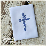 T2074 Floral Cross