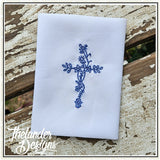 T2074 Floral Cross