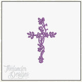 T2074 Floral Cross