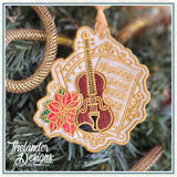 T2084 Violin Fabric Ornament