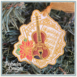 T2084 Violin Fabric Ornament