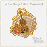 T2084 Violin Fabric Ornament