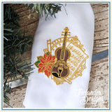 T2086 Violin Christmas design