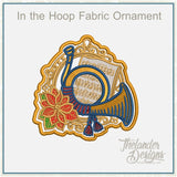 T2087 Horn Fabric Ornament
