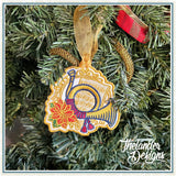 T2087 Horn Fabric Ornament