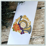 T2089 Horn Christmas design