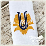 U Art Deco Letter T2083
