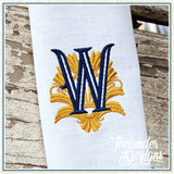 W Art Deco Letter T2083