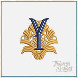 Y Art Deco Letter T2083