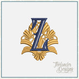 Z Art Deco Letter T2083