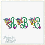 BX format 4 inch Masquerade Letters T1916