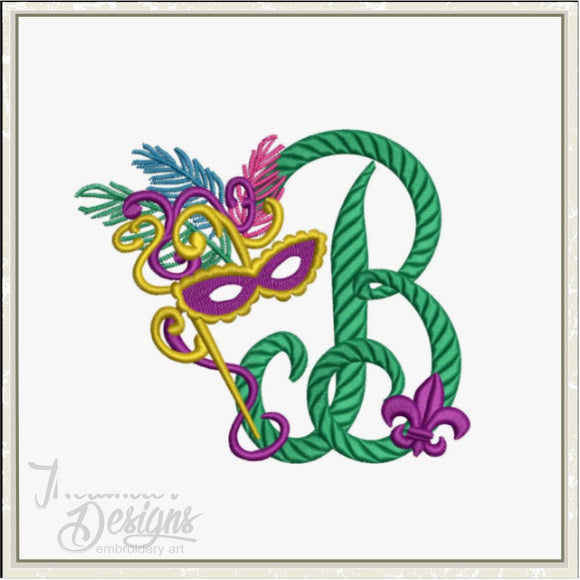 B Masquerade Letter T1916 – Thelander Designs