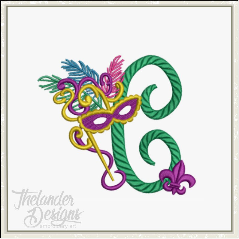C Masquerade Letter T1916 – Thelander Designs