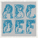 T1026 Seven Inch Mermaid Font