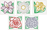 T1491 Flower Applique Quilt Blocks 2