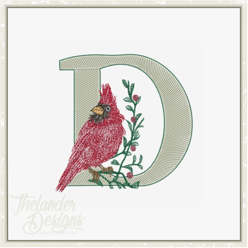 D Cardinal Letter T1898 – Thelander Designs
