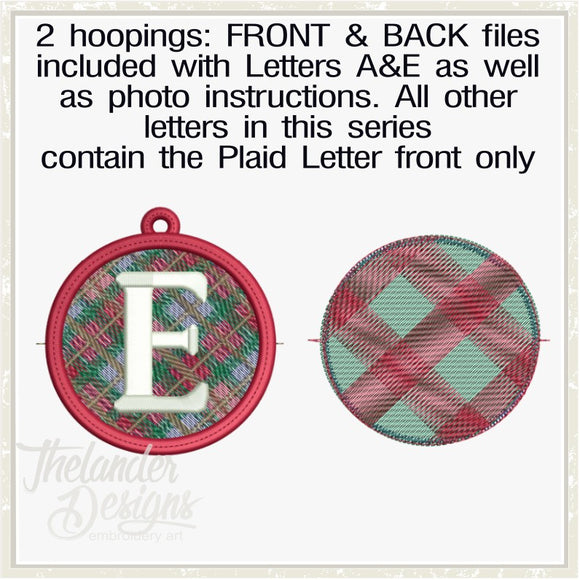 E Plaid Letter T1870