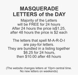 S Masquerade Letter T1916