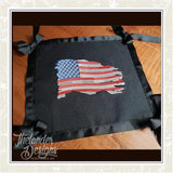 T1691 Rugged Flag Embroidery and Drink Coasters