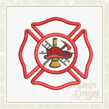 GG1007 Fireman Shield Applique