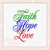 GG1274 Faith Love Hope