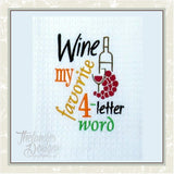 GG1293 Wine Four Letter Word