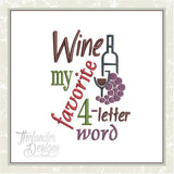 GG1293 Wine Four Letter Word