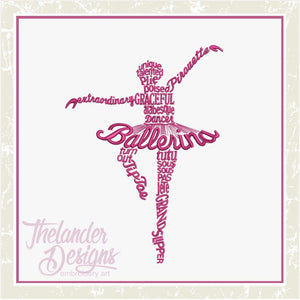 GG1837 Ballerina Word Art