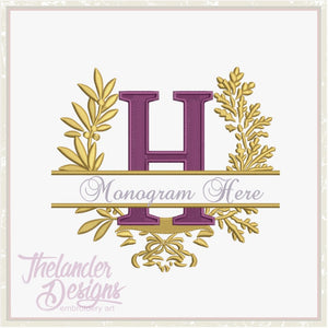 H Garland Frame Letter T1875