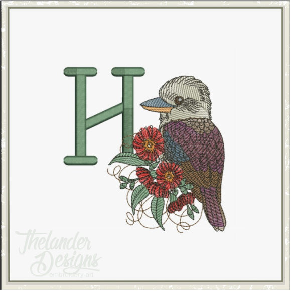 H Kookaburra Letter T1905