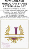 J Garland Frame Letter T1875