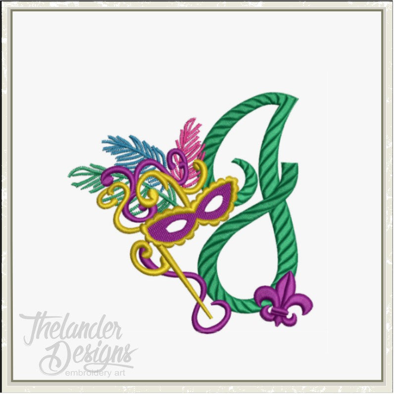 J Masquerade Letter T1916 – Thelander Designs