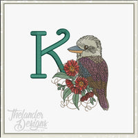K Kookaburra Letter T1905