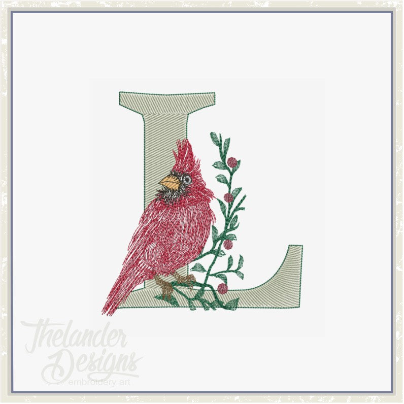 L Cardinal Letter T1898 – Thelander Designs