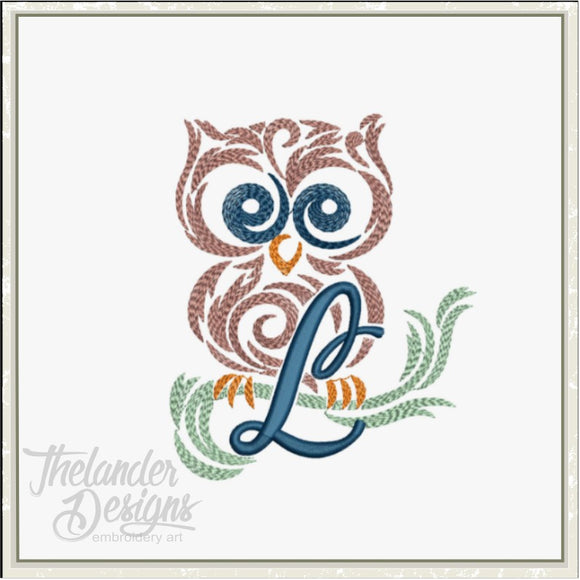 L Owl Letter T1909
